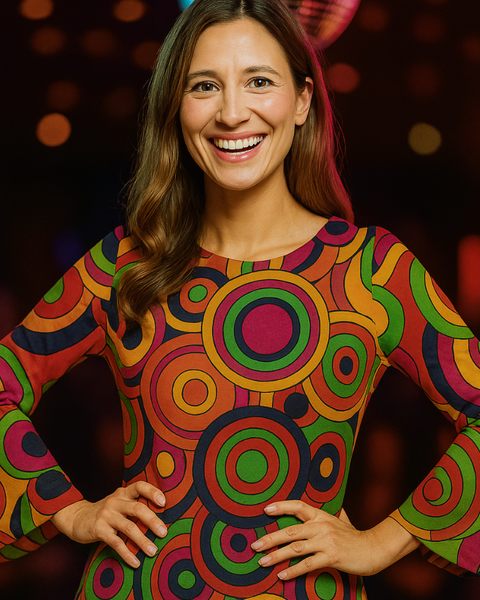 Robe d'époque vintage psychédéliques