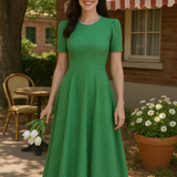 Robe verte guinguette vintage