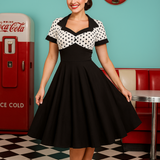 Robe vintage évasée style rockabilly