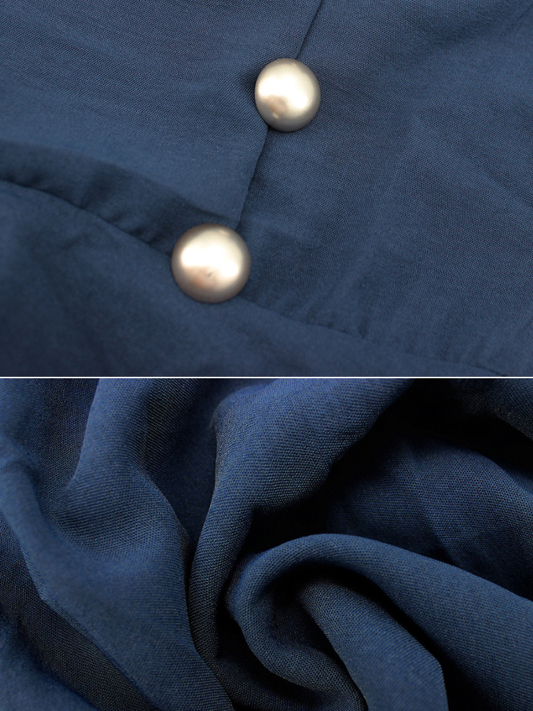 Robe bleu marine longue année 70