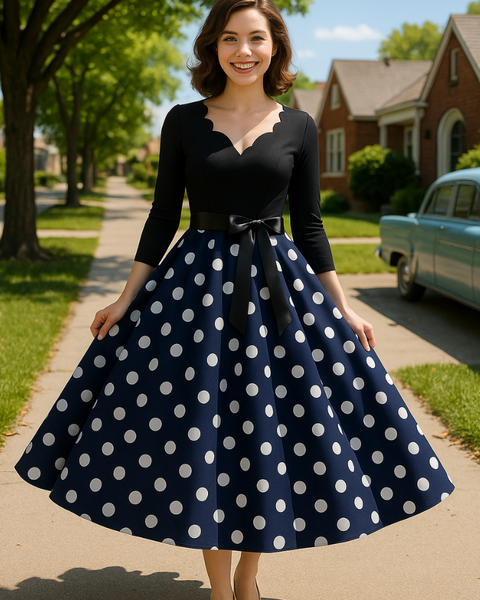 Robe courte vintage pin up