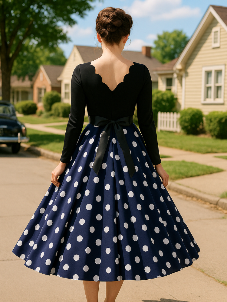 Robe courte vintage pin up