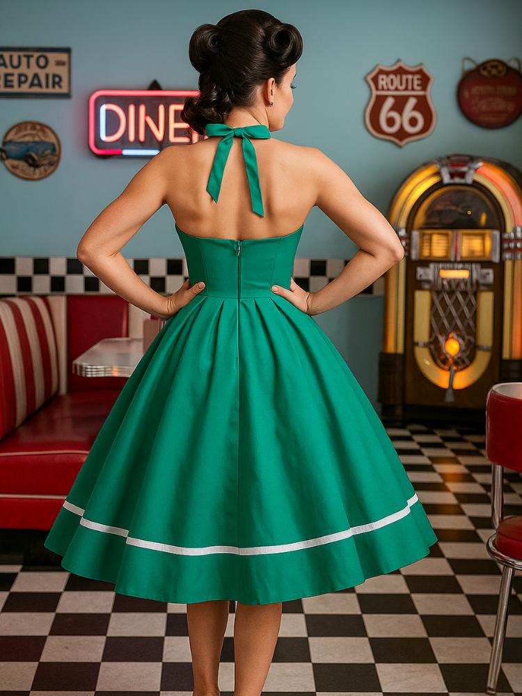 Robe trapèze vintage années 1950