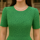 Robe verte guinguette vintage