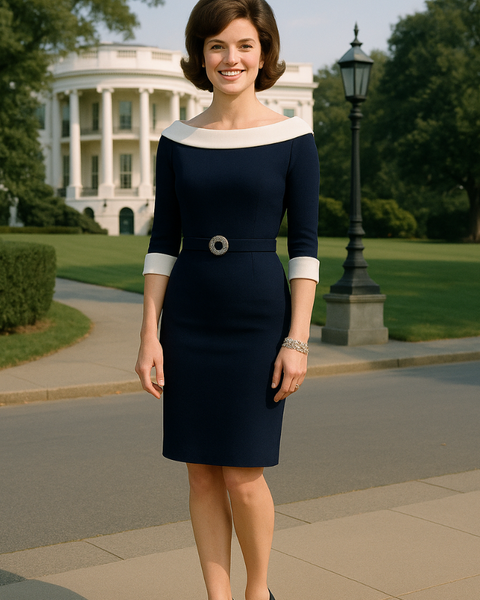 Robe vintage bleu années 60