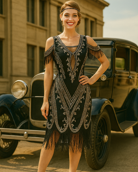Robe vintage chic années 20