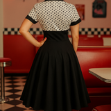 Robe vintage évasée style rockabilly