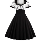 Robe vintage évasée style rockabilly