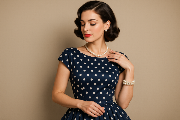 Comment associer une robe années 50 avec des bijoux en perles