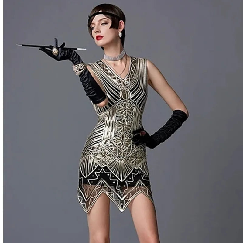 Robe Gatsby vintage courte 20s