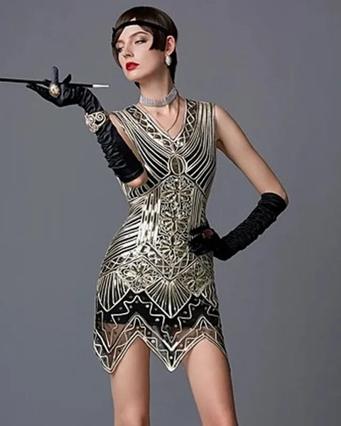 Robe Gatsby vintage courte 20s