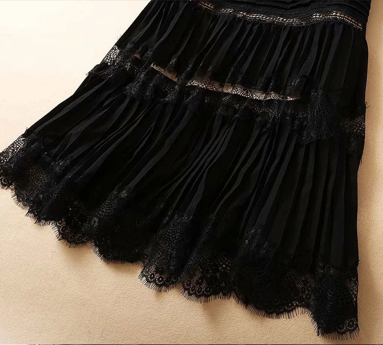 Robe noire vintage années 40