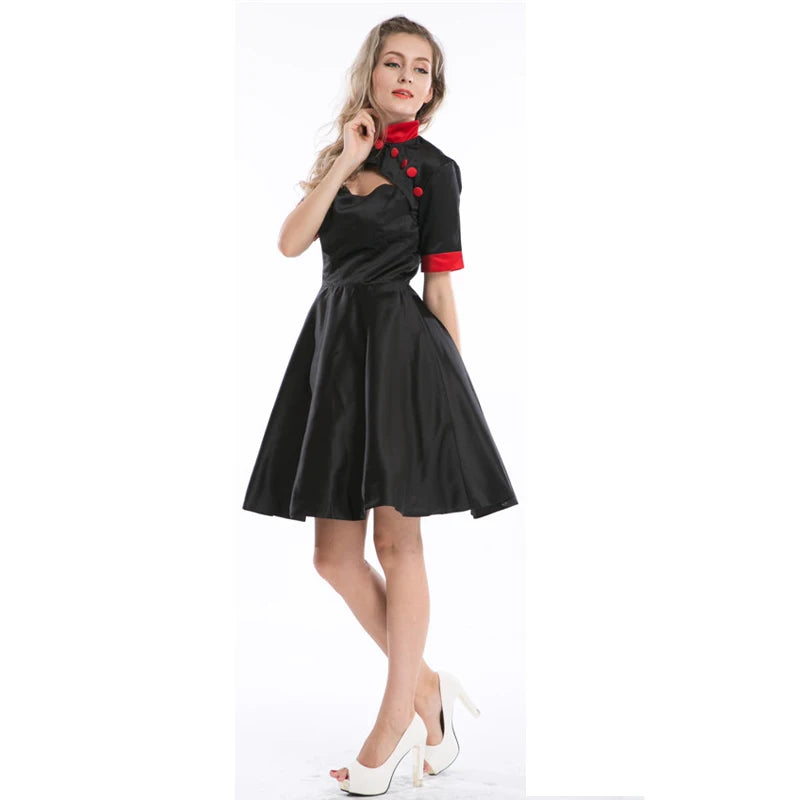 Robe courte vintage pin up