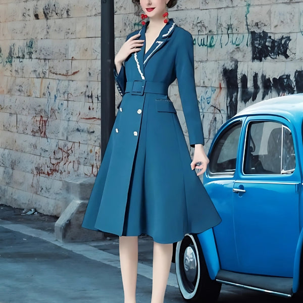 Robe d'hiver vintage années 40