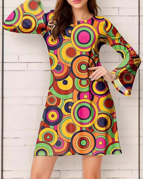 Robe d'époque vintage psychédéliques