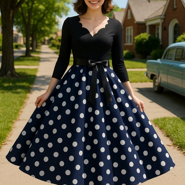 Robe courte vintage pin up