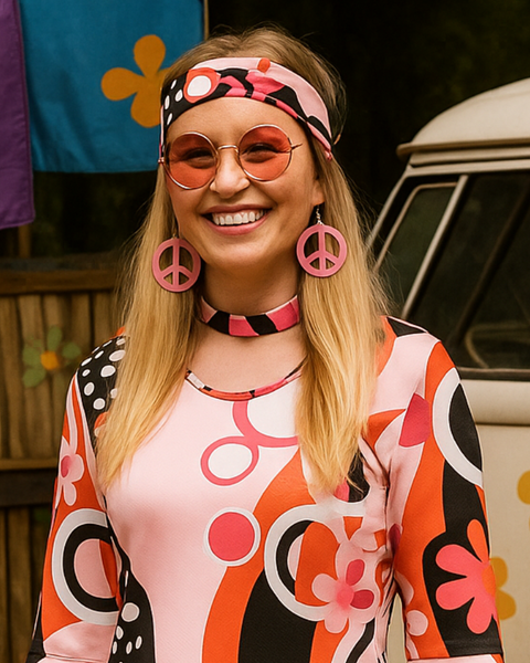 Robe fleurie vintage peace & love