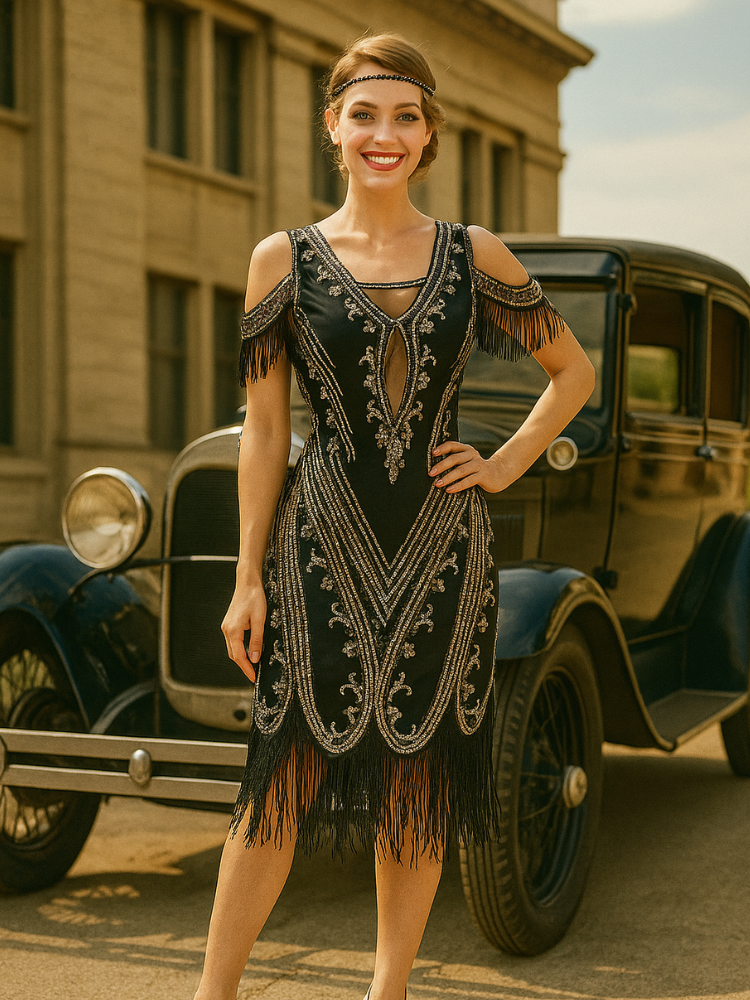 Robe vintage chic années 20