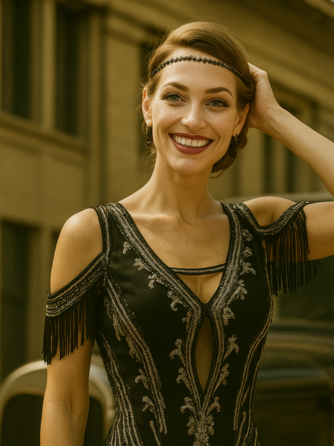 Robe vintage chic années 20