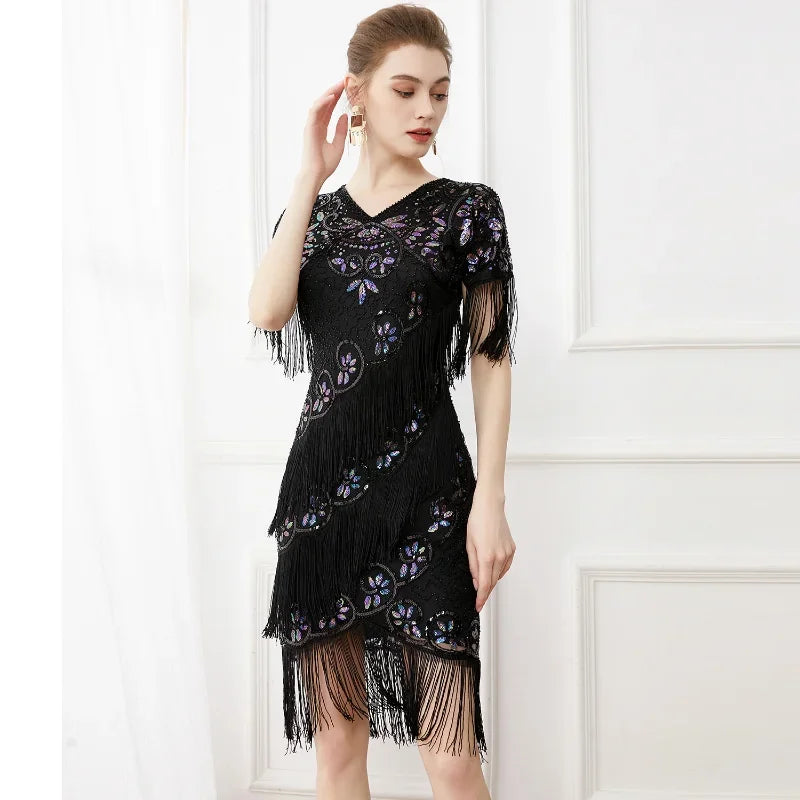 Robe charleston à sequin année 20