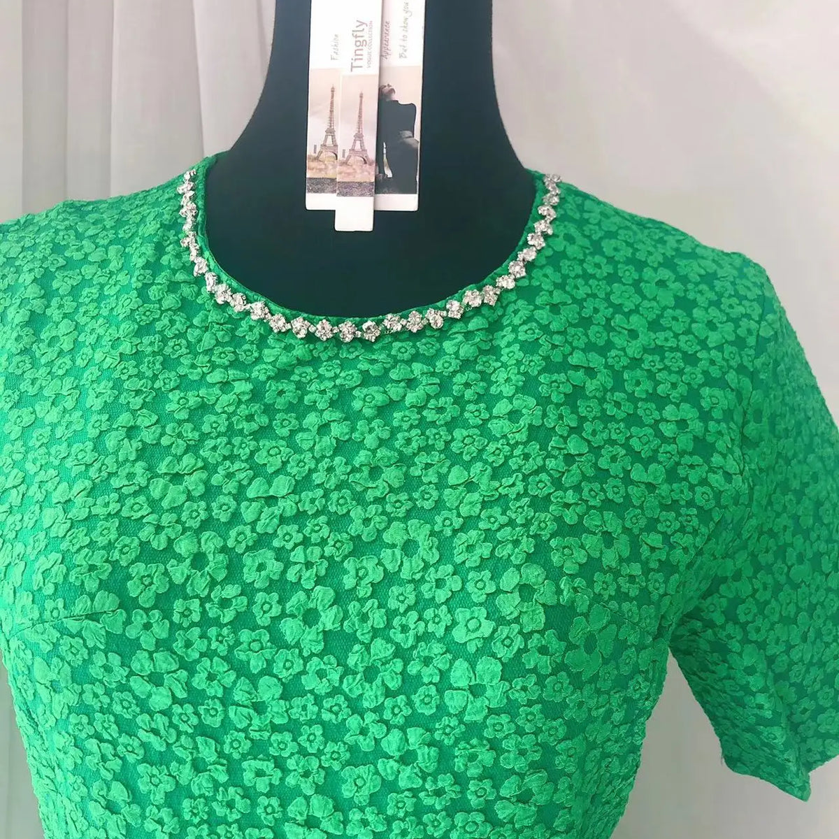 Robe verte american vintage